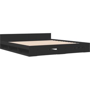 vidaXL-Bedframe-met-lades-bewerkt-hout-zwart-180x200-cm