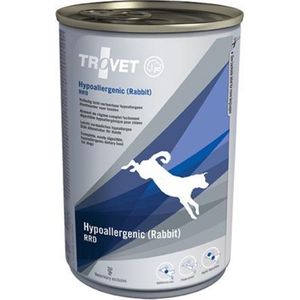 TROVET Hypoallergenic RRD (Rabbit) Hond - 6 x 400 gr blikken