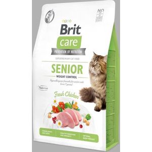 Brit Care Cat Grainfree Senior Weight Control Fresh Chicken 2 kg - Kat