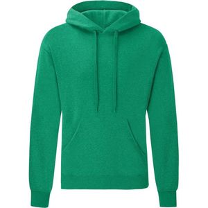 Fruit Of The Loom Heren Sweatshirt Met Capuchon / Hoodie (Heather Groen)