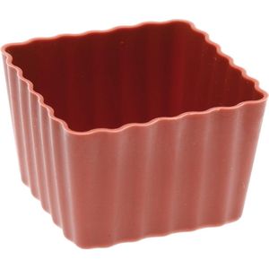 Siliconen Bakvorm - Sambonet - Cupcake vierkant mini - voor 6 stuks