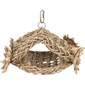 Trixie - Vogel Speelgoed - Tent Zeegras - Hangend - 19X22 CM