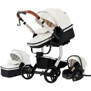 Lunola Aura - Kinderwagen 3-in-1 - incl. autostoel - 0-20kg - XXL - Multifunctionele Buggy 3in1 - Wit