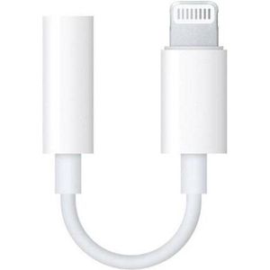 Lightning to 3.5 mm Headphone Jack Adapter naar iPhone - Wit