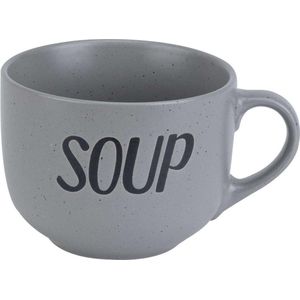 Soup grey beker 'soup' d11xh8,5cm51cl 6 stuks