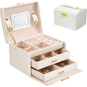 Sieradendoos | Juwelendoos | Sieradendozen | Makeup box | Juwelen | Sieraden | Organizer | Roze