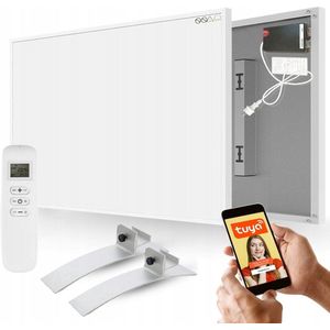 Verwarmbewust - Infrarood Paneel Vrijstaand - 350W - WiFi - 60x60cm - Infrarood Verwarmingspaneel - Elektrische Kachel