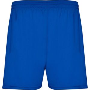 Kobalt Blauwe heren sportbroek zonder binnenbroek en elastische band met koord model Calcio maat XL