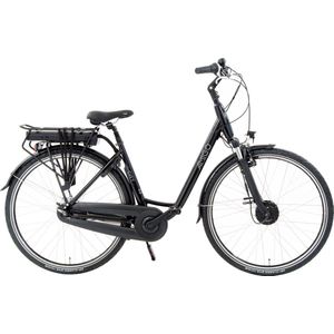 AMIGO E-City S2 Ebike - Elektrische Stadsfiets voor Dames - 28 Inch - Met 7 versnellingen - Zwart