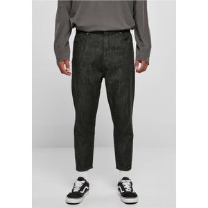 Urban Classics - Cropped Tapered Jeans Broek rechte pijpen - Taille, 32 inch - Zwart