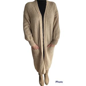 Lange Cardigan, beige, one size