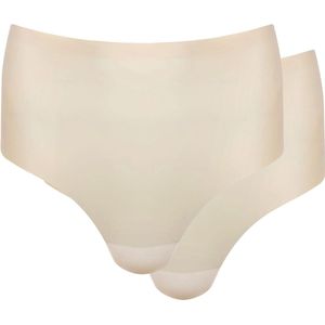 MAGIC Bodyfashion Dream Invisibles Hi-Thong (2-Pack) Latte Dames - Maat XL