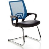 hjh office Visto Net V - Bureaustoel - Vergaderstoel - Netstof - Zwart / blauw