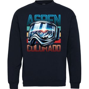 Sweater Aspen Colorado | Apres Ski Verkleedkleren | Fout Skipak | Apres Ski Outfit | Navy | maat 128/140