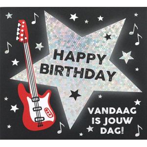 Depesche - Pop up muziekkaart met licht en de tekst ""Happy Birthday - Vandaag is jouw dag!"" - mot. 017