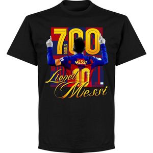 Messi 700 Goals T-Shirt - Zwart - 4XL