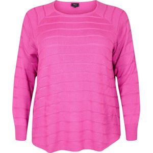 ZIZZI MAMELIA, L/S, PULLOVER Dames Blouse - Pink - Maat XXL (58-60)