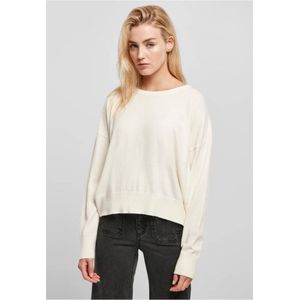 Urban Classics - Ladies EcoVero Oversized Basic Sweater/trui - S - Ivoorkleurig