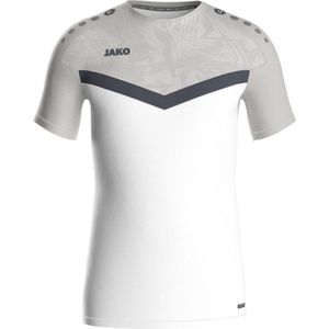 Jako Iconic T-Shirt Heren - Wit / Zachtgrijs | Maat: XXL