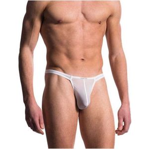 Manstore String - 1000 White - maat XXL (XXL) - Heren Volwassenen - Polyamide- 2-06163/1000 WHI-XXL