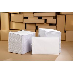 Packadi Luchtkussen enveloppen - Formaat A5 / D 18 X 26.5 CM - Wit - 1 doos van 100 stuks / Bubbeltjes envelop / Luchtkussen omslagen / beschermende enveloppen met luchtkussenfolie