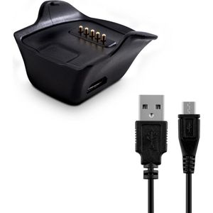 kwmobile USB-oplaadkabel geschikt voor Samsung Gear fit R350 kabel - Laadkabel voor smartwatch - in zwart