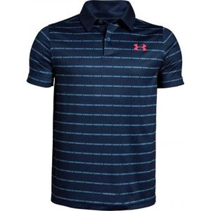 Under Armour Golf Kids Polo Blauw Logo 176