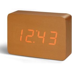 Gingko Wekker - Alarmklok Brick Click Clock koper - oplaadbaar