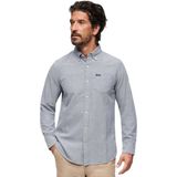 Superdry Cotton Oxford Overhemd Met Lange Mouwen Blauw XL Man