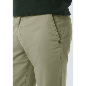 Stretch broek met garment geverfde afwerking