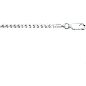 Zilveren Collier slang rond 2 1006272 45 cm