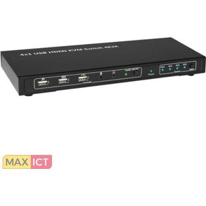 MicroConnect HDMI & USB KVM Switch 4 ports