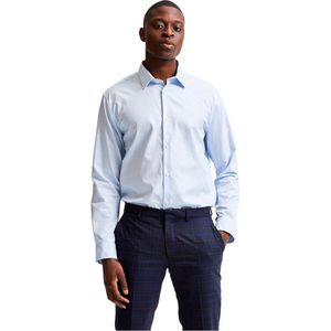 Selected Regethan Classic Shirt Met Lange Mouwen Blauw 3XL Man