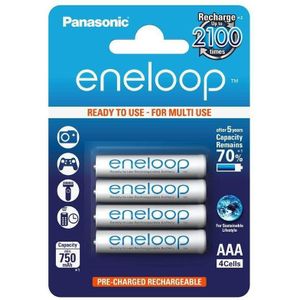 Panasonic Eneloop Micro AAA 750 mAh - 4 stuks