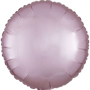 Folie ballon rondjepastel roze | niet gevuld