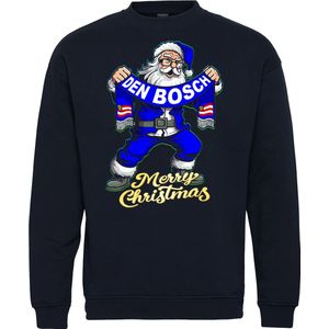Kersttrui Kerstman Den Bosch | Foute Kersttrui Dames Heren | Kerstcadeau | FC Den Bosch supporter | Navy | maat 3XL