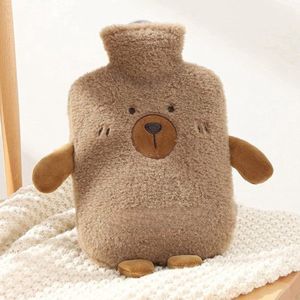 Hot Water Bottle with Cover Animals – Hot Water Bottle Cuddly Toy – Hot Water Bottle 2 Liter – Children's Hot Water Bottle – Hot Water Bottle Animal – Fleece Blanket Cover – Helps Relieve Neck and Shoulder Pain