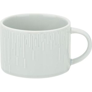 Louis grey kop 22cl d8,4xh6,3cmnew bone china - stapelbaar 4 stuks