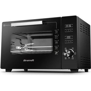 BRANDT - FC406MHB - Mini-oven 40 L - Afmetingen schaal: 2x38 cm - Temperatuurstand: 40°C op 220°C