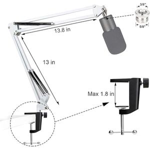 professional microphone arm - QuadCast Boom Arm Stand / microfoonhouder, microphone arm standard adjustable microphone stand