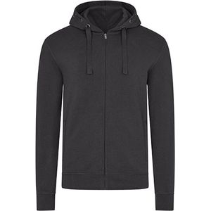 Men´s Hooded Jacket 'Premium' met ritssluiting Dark Grey - S