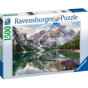 Ravensburger puzzel Italian landscapes: Lake Braies - Legpuzzel - 1500 stukjes