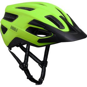 BBB Cycling Kite 2.0 Fietshelm Volwassenen - MTB Helm & Racefiets helm - Wielrenhelm - Fietshelm Dames - Fietshelm Heren - Mat Neon Geel - Maat L - BHE-29B