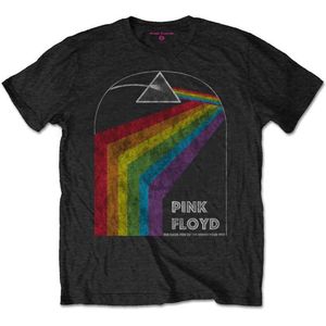 Pink Floyd - Dark Side Of The Moon 1972 Tour Heren T-shirt - S - Zwart