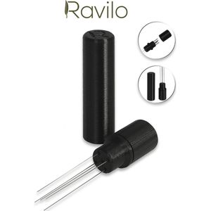 Ravilo® WDT tool compact met 5 naalden - Zwart - Espresso distributie tool - Weiss Distribution Technique - WDT Distribution tool - koffie verdeler