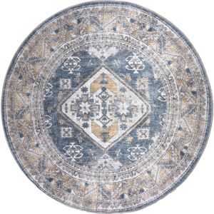 Vloerkleed Laria Blue 4 Rond - ø160 cm