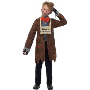 Smiffy's - David Walliams Meneer Mister Stink - Jongen - Bruin - Small - Carnavalskleding - Verkleedkleding