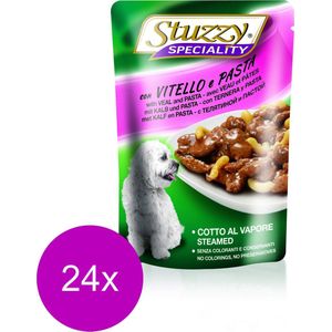 Stuzzy Pouch Adult 100 g - Hondenvoer - 24 x Kalfsvlees&Pasta