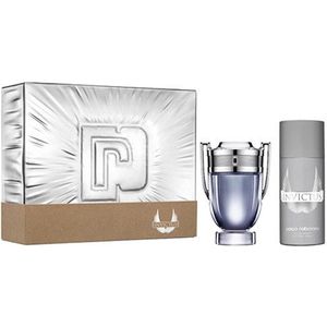 Paco Rabanne Invictus Giftset - 100 ml eau de toilette spray + 150 ml deodorant spray - cadeauset voor heren