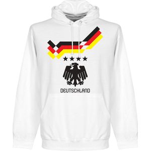 Duitsland 1990 Hooded Sweater - Wit - XXL